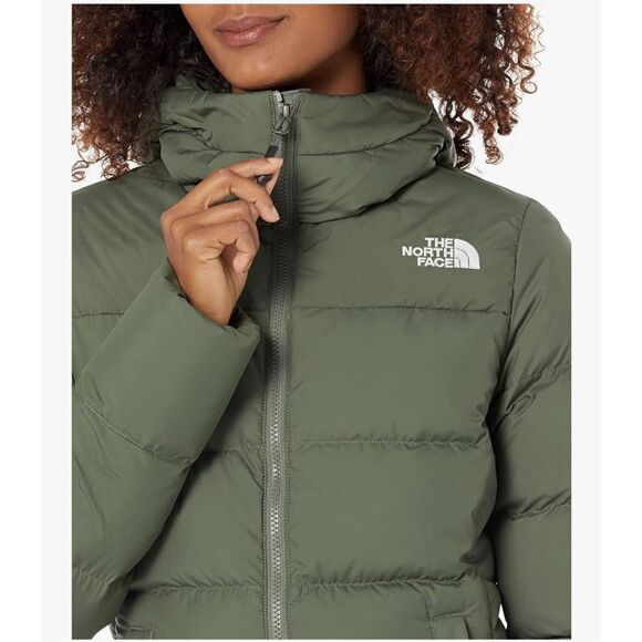 The North Face NWT Gotham Parka Thyme XS Coat Jacket 500 Fill - Picture 3 of 4